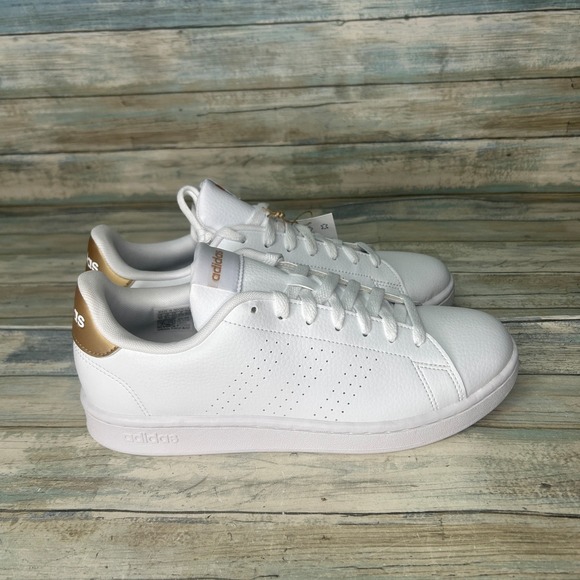 Adidas Women Advantage Shoes Sneakers Size 10 Tennis GW4845 White - Picture 5 of 7